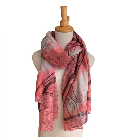 Tree Print Scarf - Picture 3 of 7